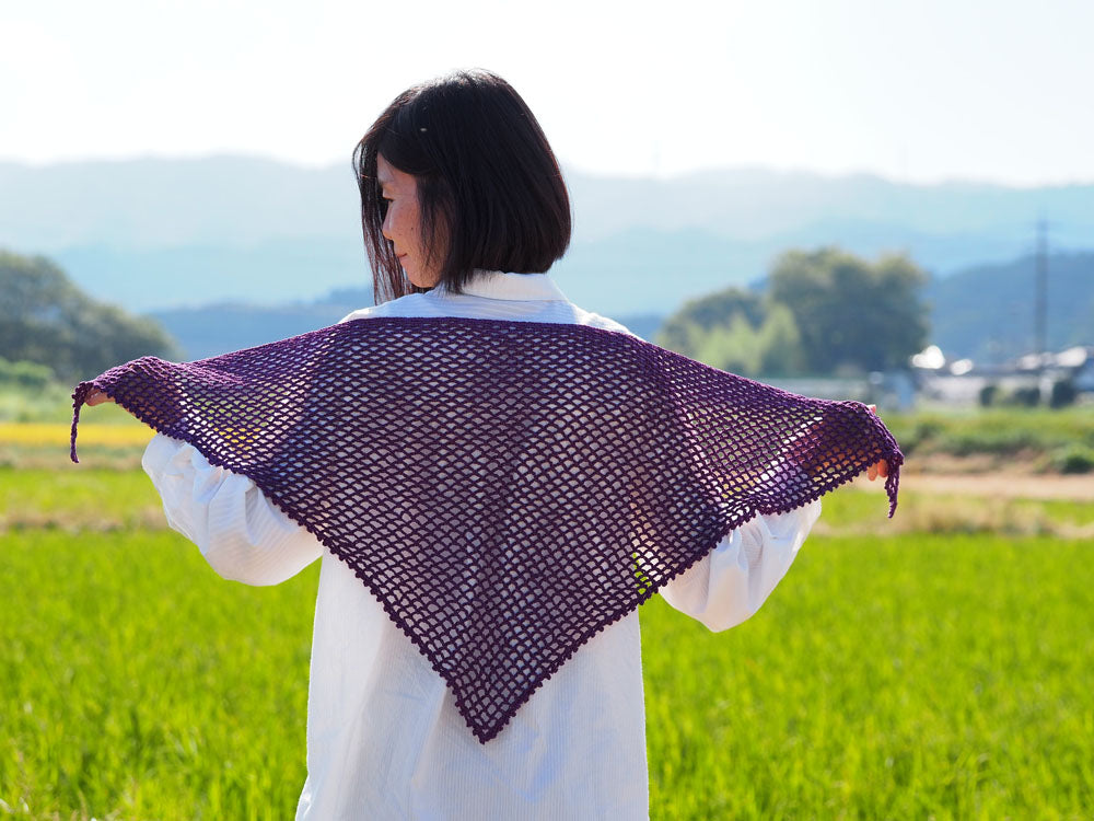 野いちご摘みのショール【糸とレシピのキット】 – Itobatake